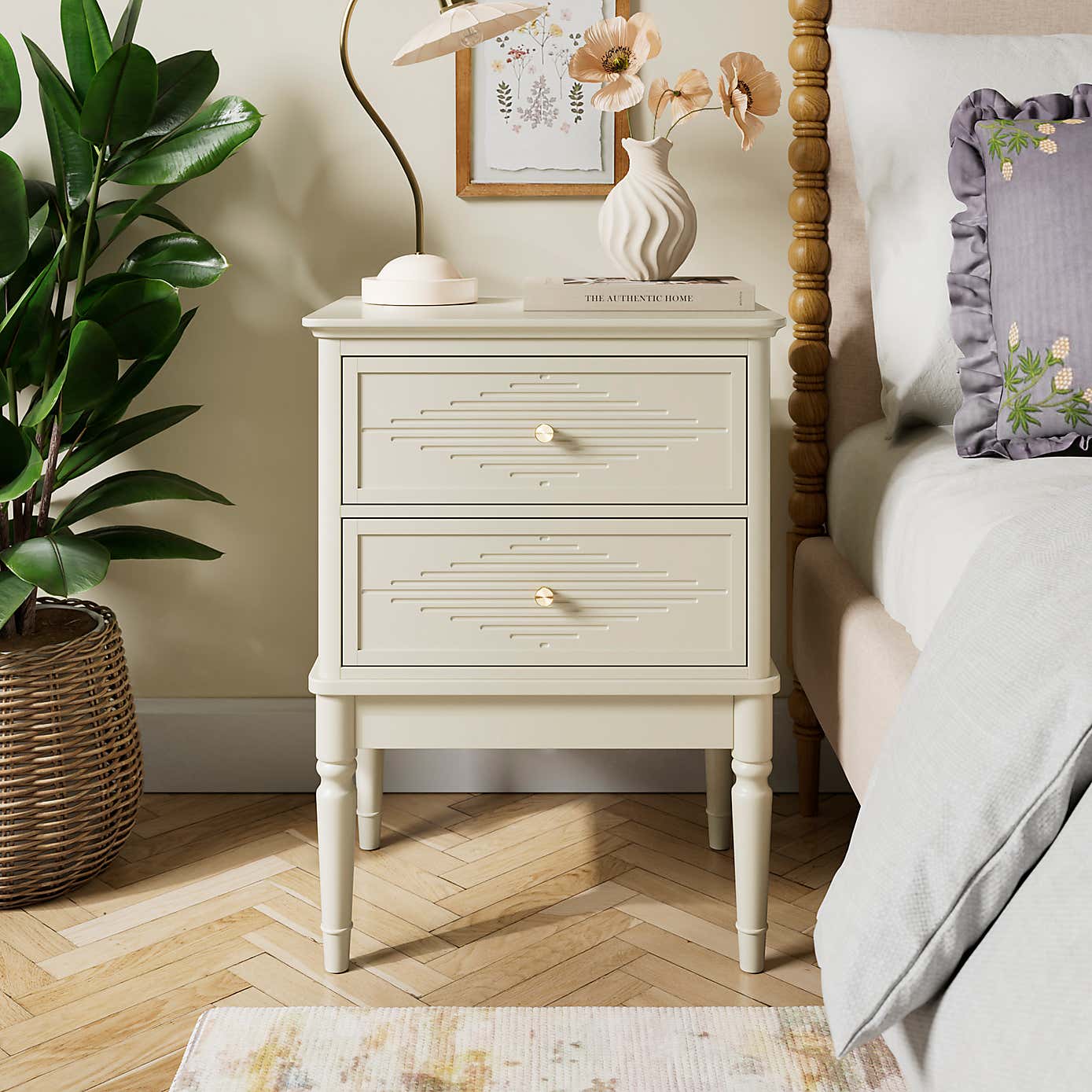 Ottilie 2 Drawer Bedside Table