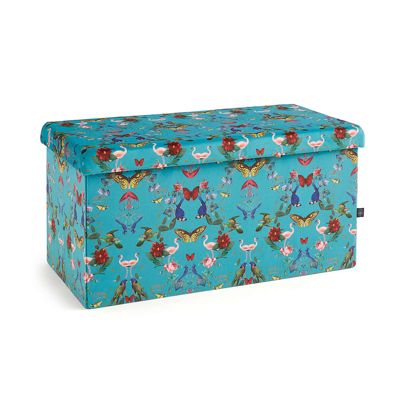 Tropical Kaleidoscope Rectangle Ottoman