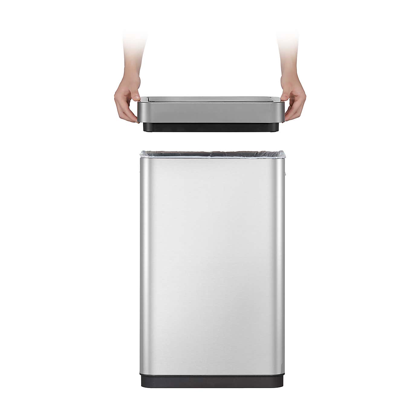 EKO Mirage 80L Stainless Steel Sensor Bin