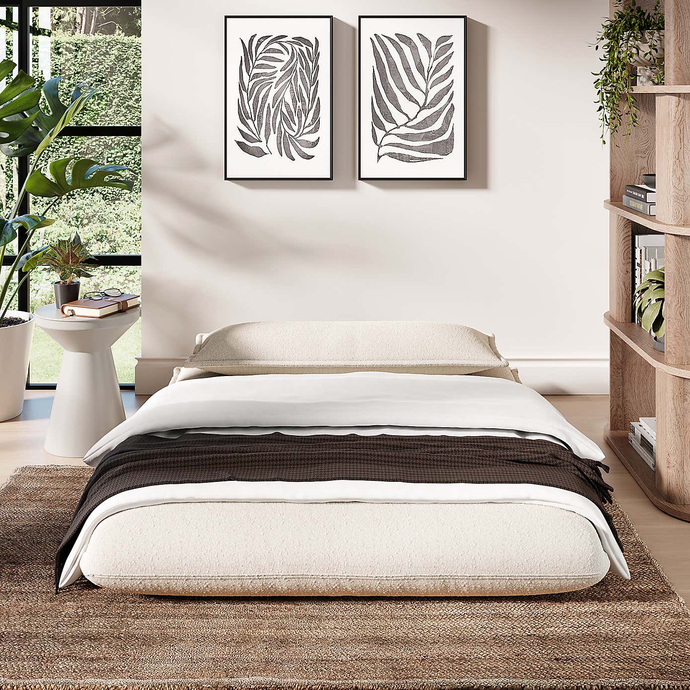 Jackson Small Double Boucle Sofa Bed