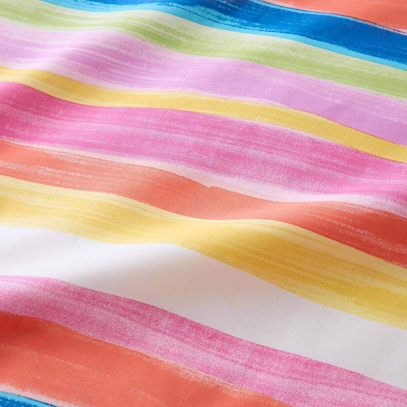 Watercolour Rainbow 100% Cotton Reversible Duvet Cover and Pillowcase Set