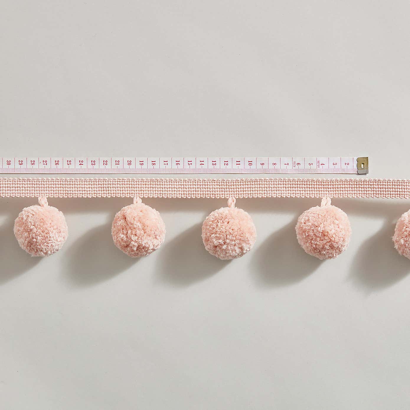 Jumbo Pom Pom Fringe 5m Length