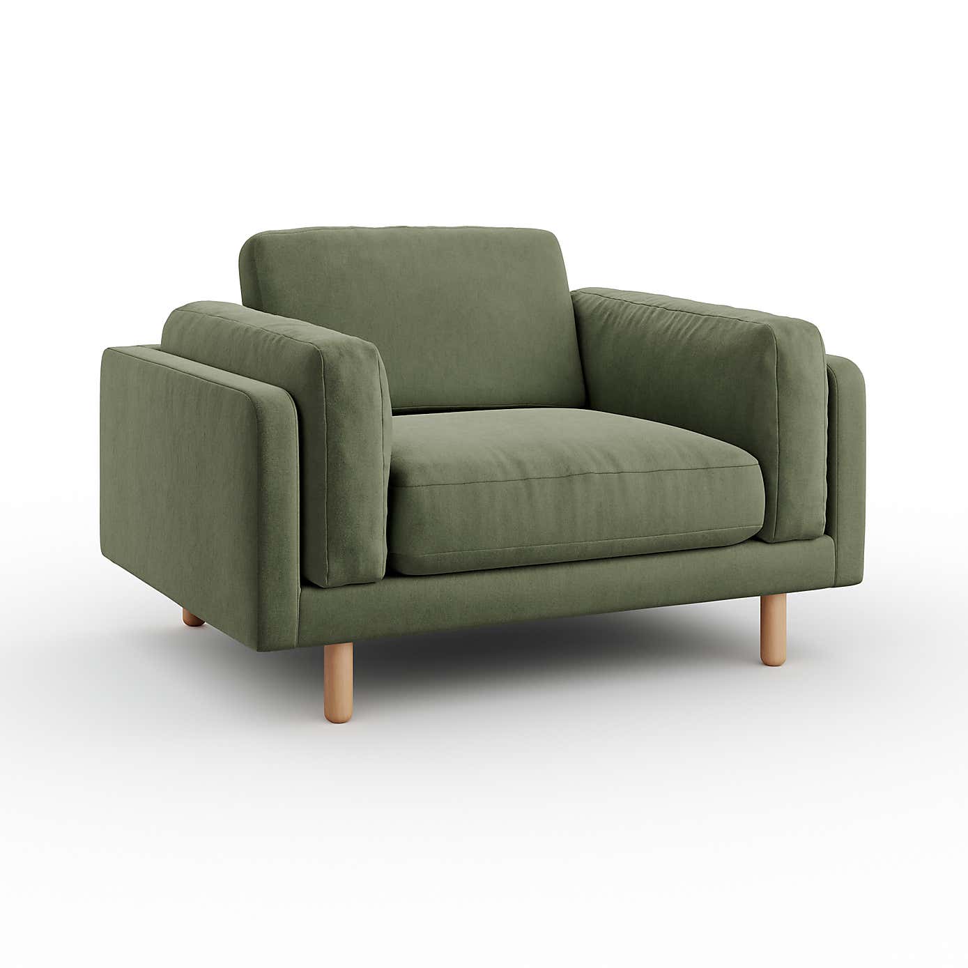 Newton Matte Plush Velvet Snuggle Chair