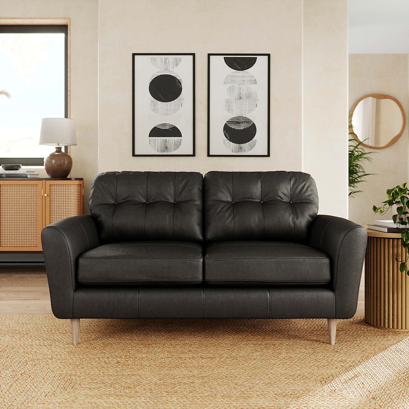 Sven Vintage Leather 2 Seater Sofa