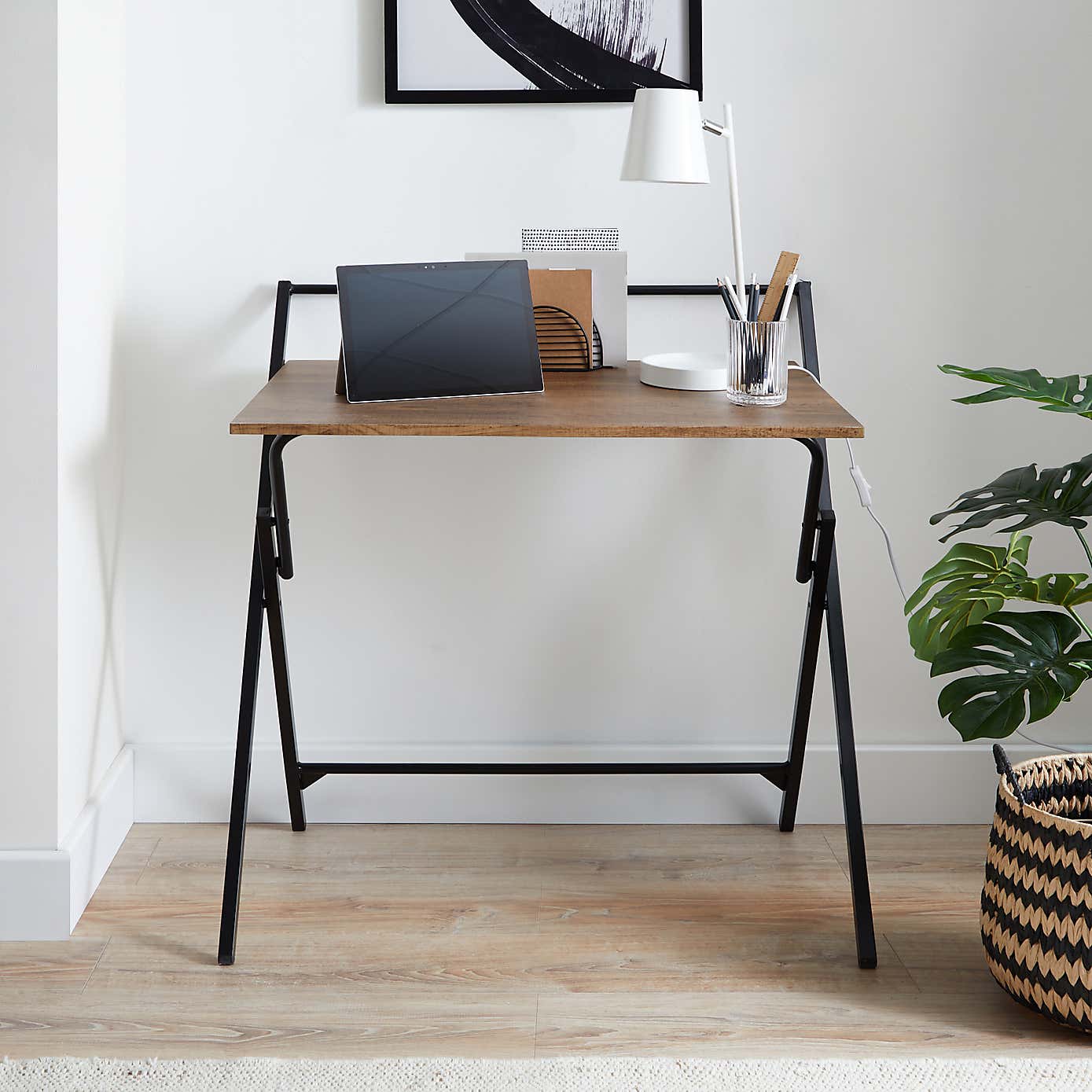 Evelyn Oak Effect Folding Desk