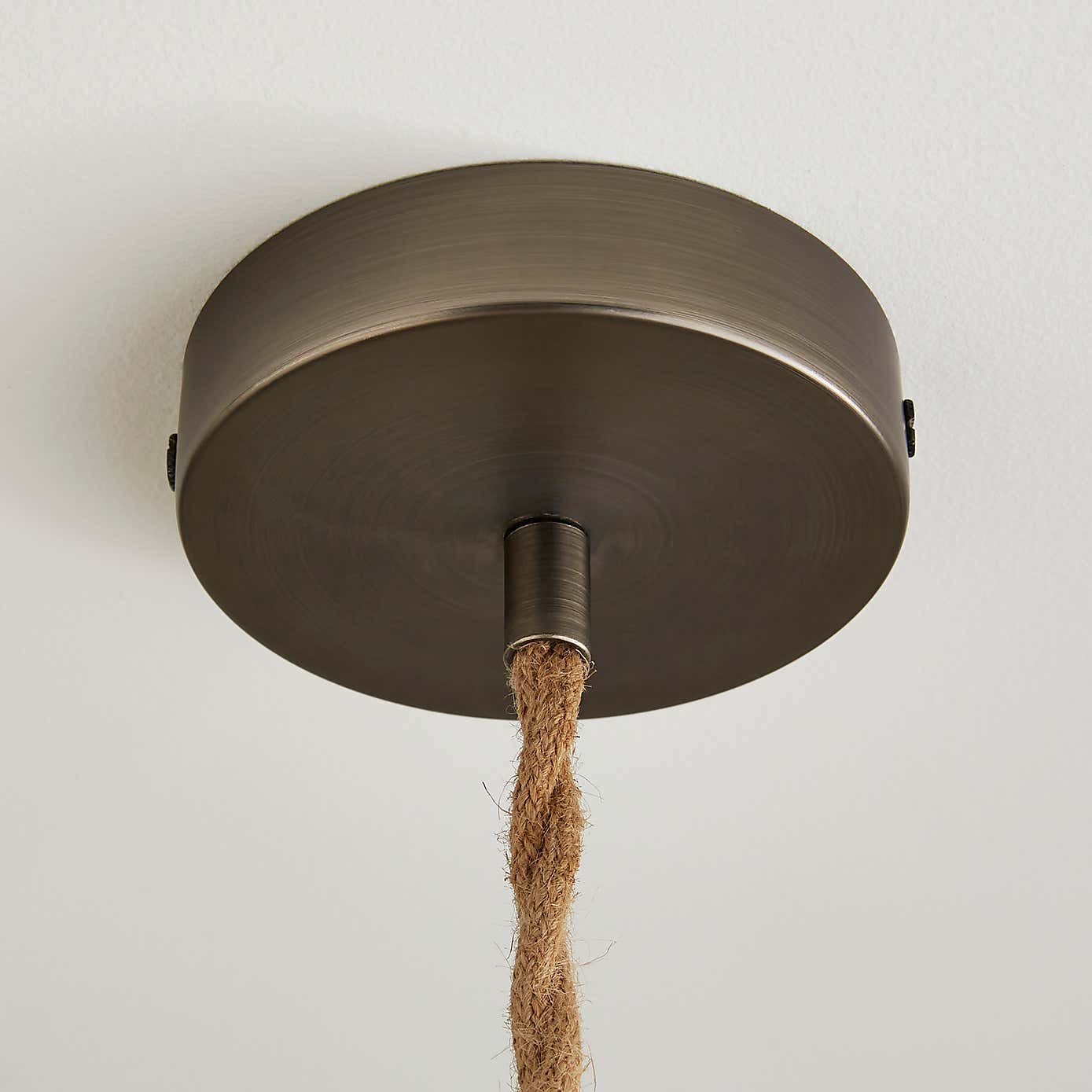 Fentress Twisted Jute Pendant Flex Ceiling Light