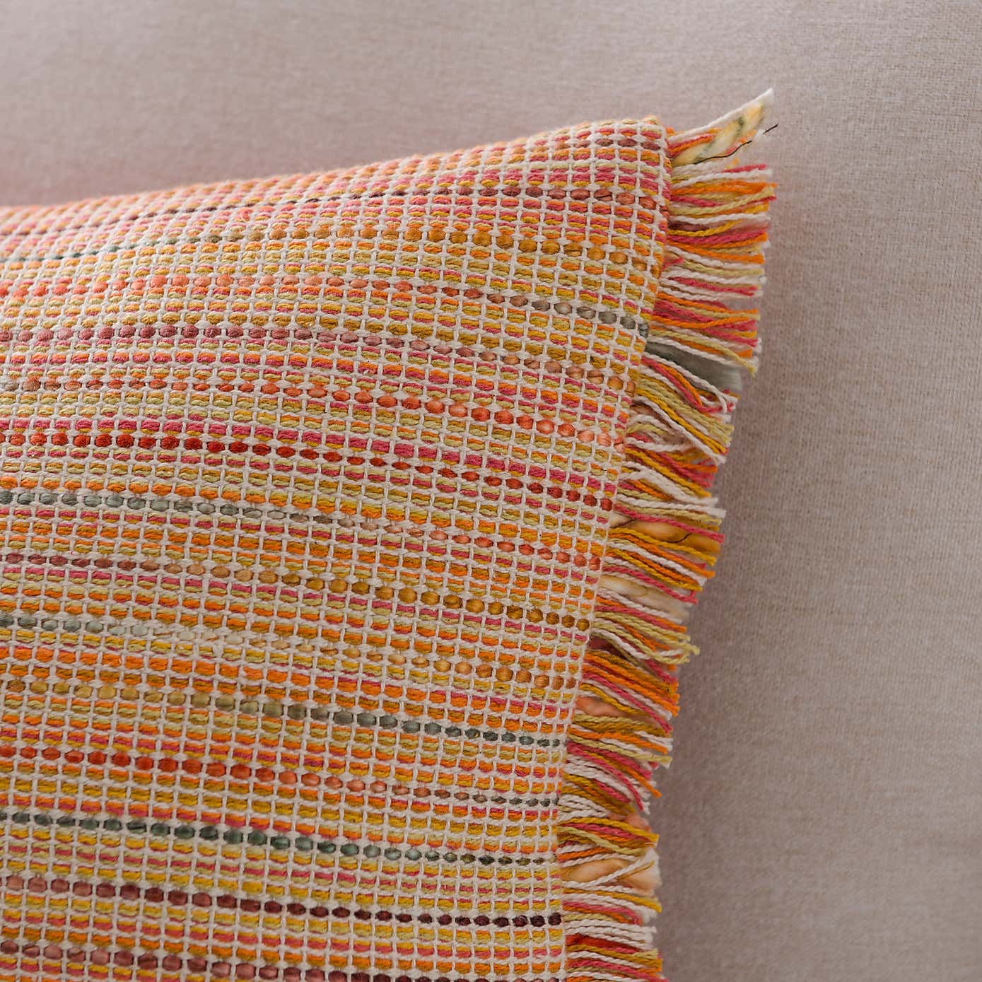 Ava Flat Weave Cotton Rectangle Cushion