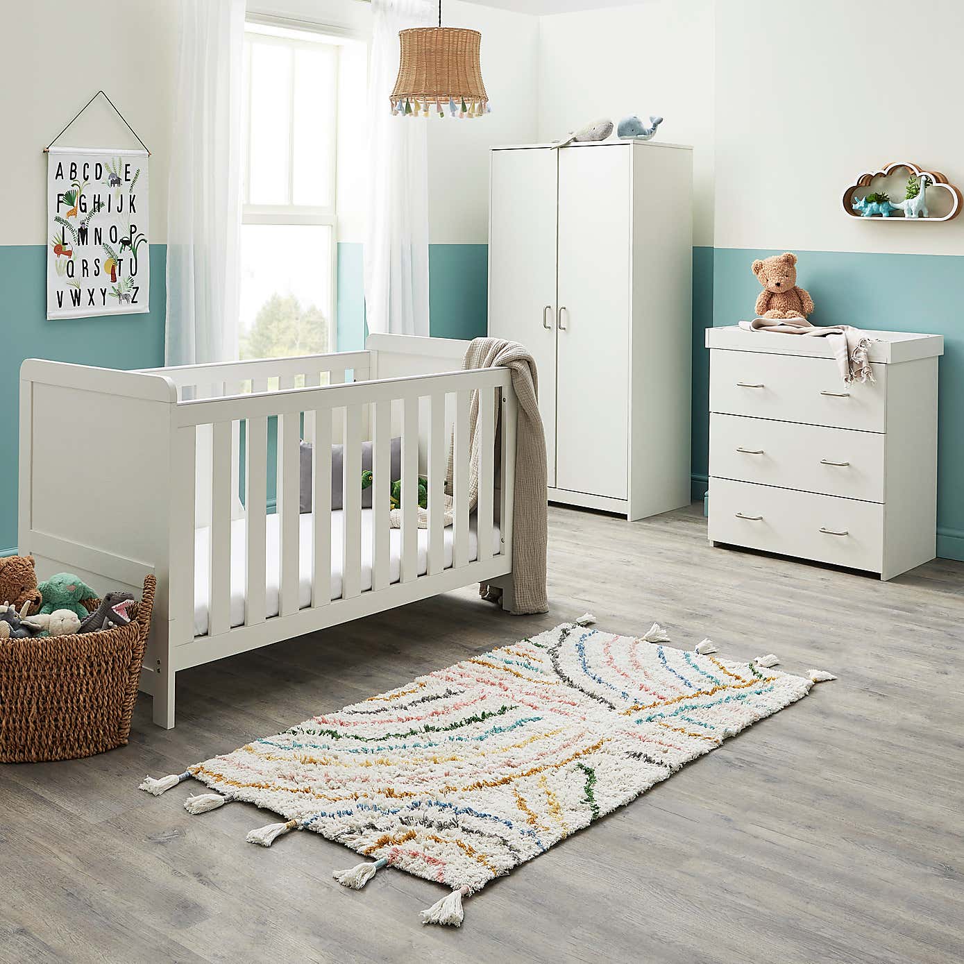 Babymore Caro 3 Piece Nursery Furniture Set