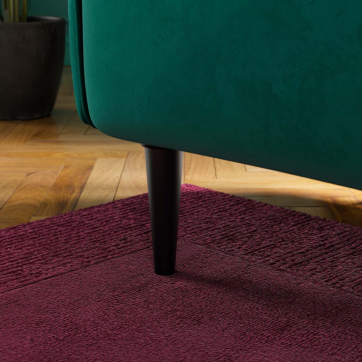 Aubery Velvet Curved 2 Seater Sofa