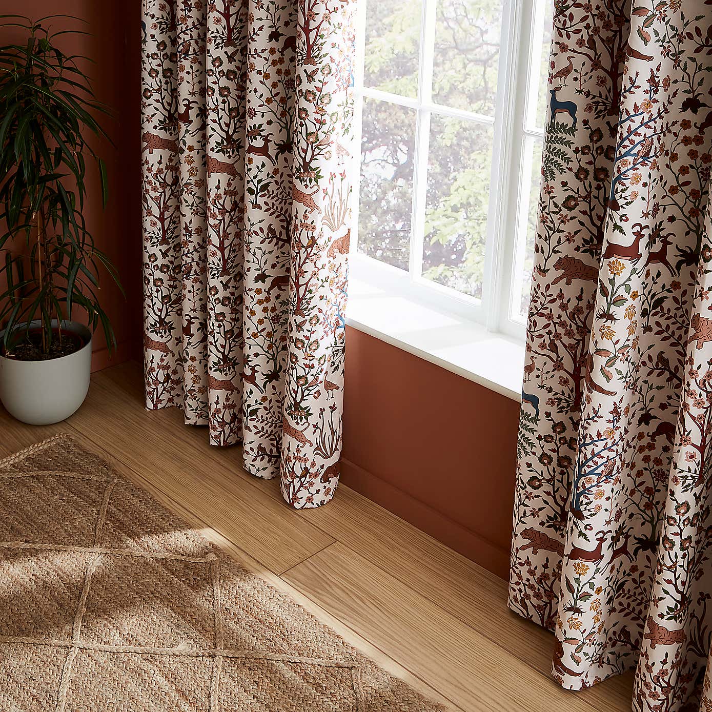 Forest Animals Blackout Eyelet Curtains