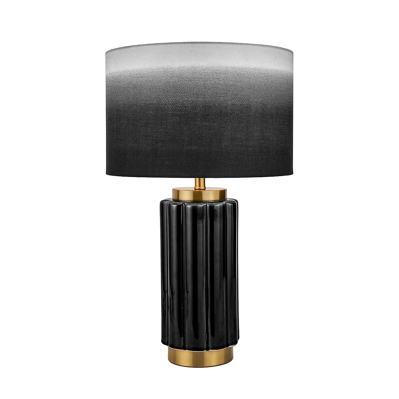 Lushan Scalloped Ceramic Table Lamp