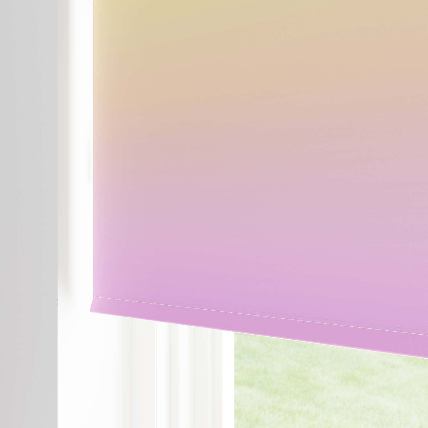 Ombre Rainbow Twist Safe Blackout Roller Blind