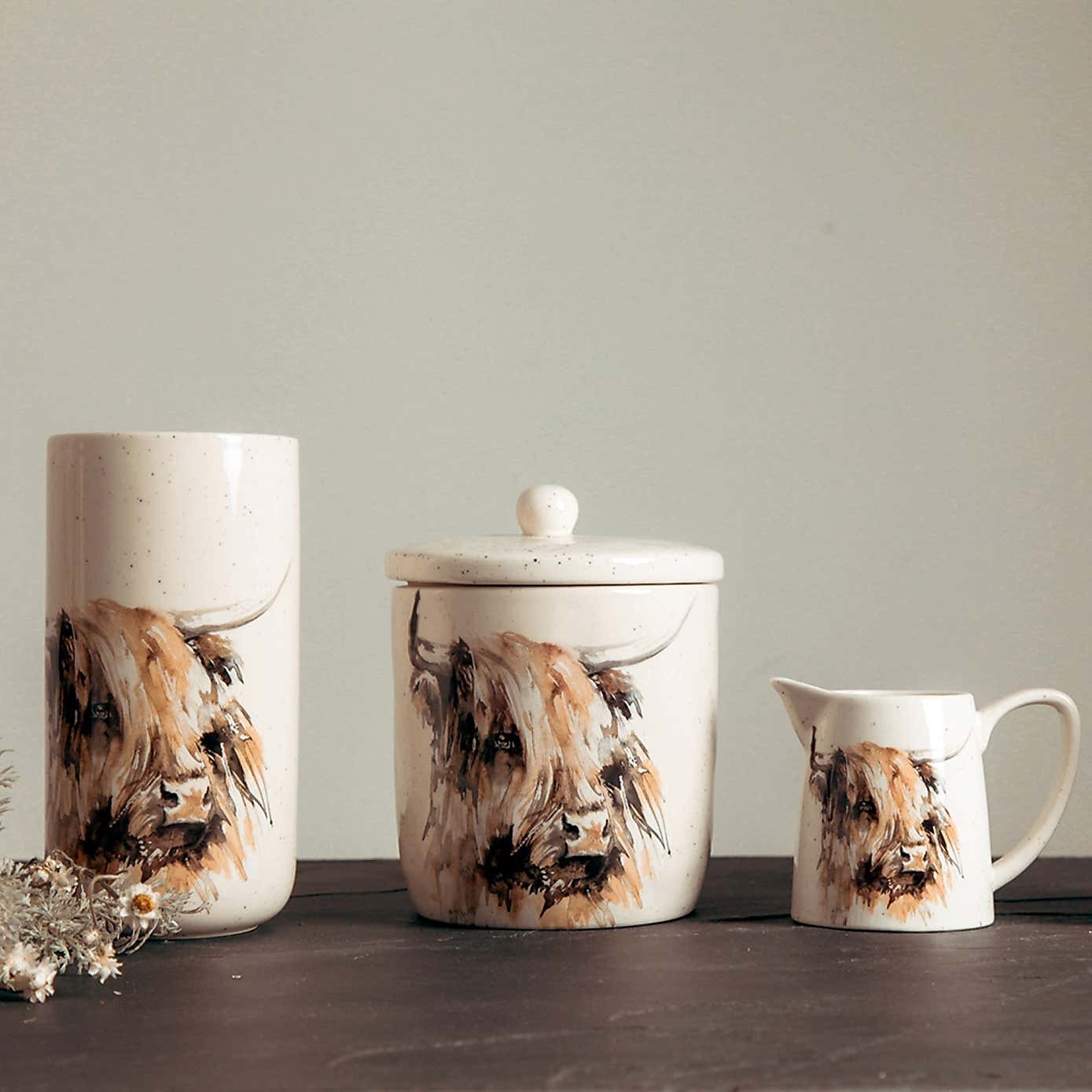 Meg Hawkins Highland Cow Storage Canister
