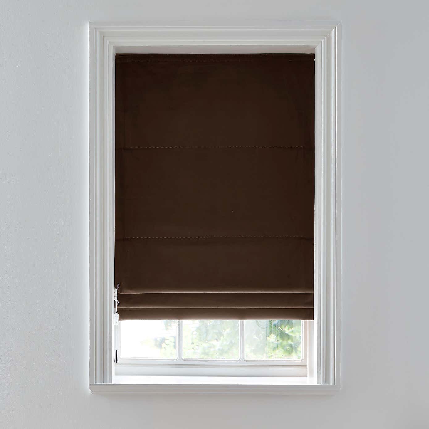 Recycled Velour Roman Blind