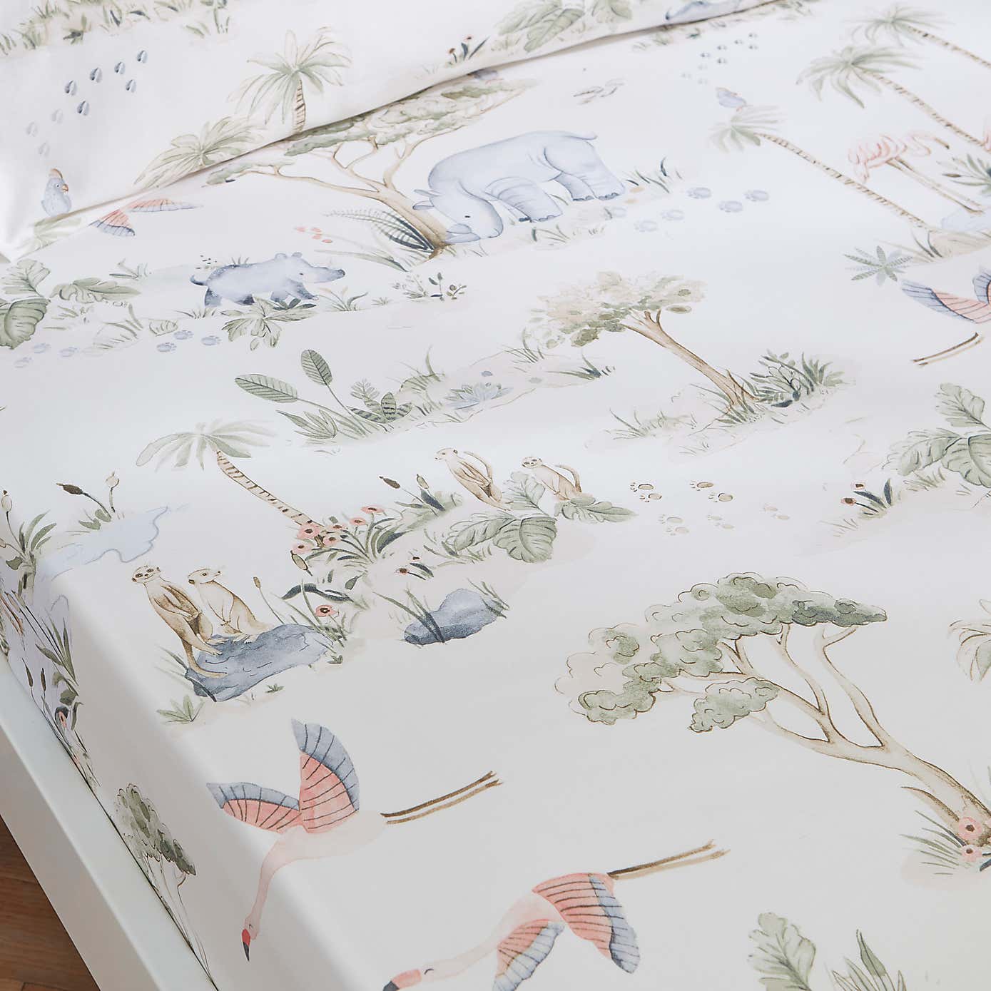 Pack of 2 Savannah 100% Cotton Fitted Sheets