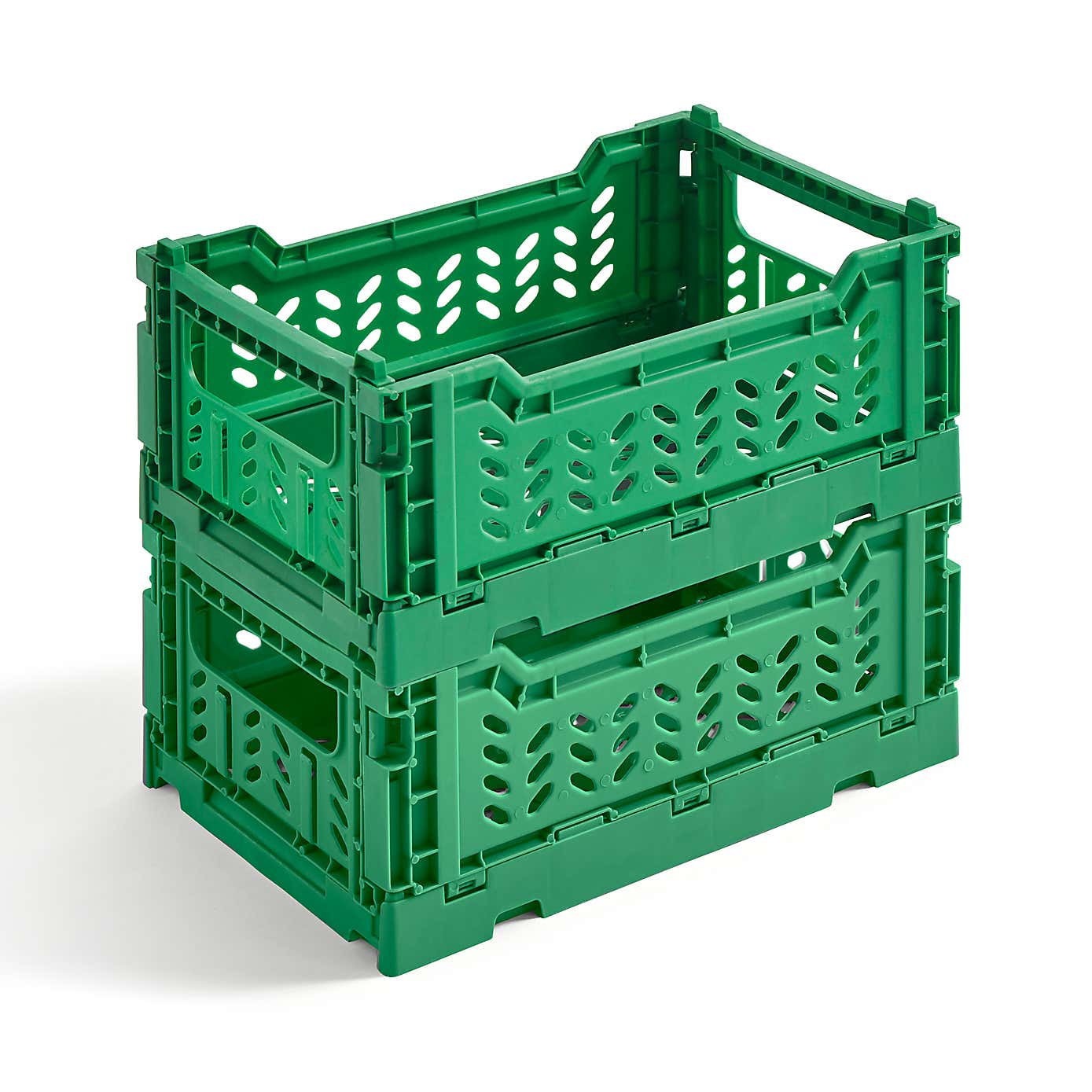 Pack of 2 Foldable Crates
