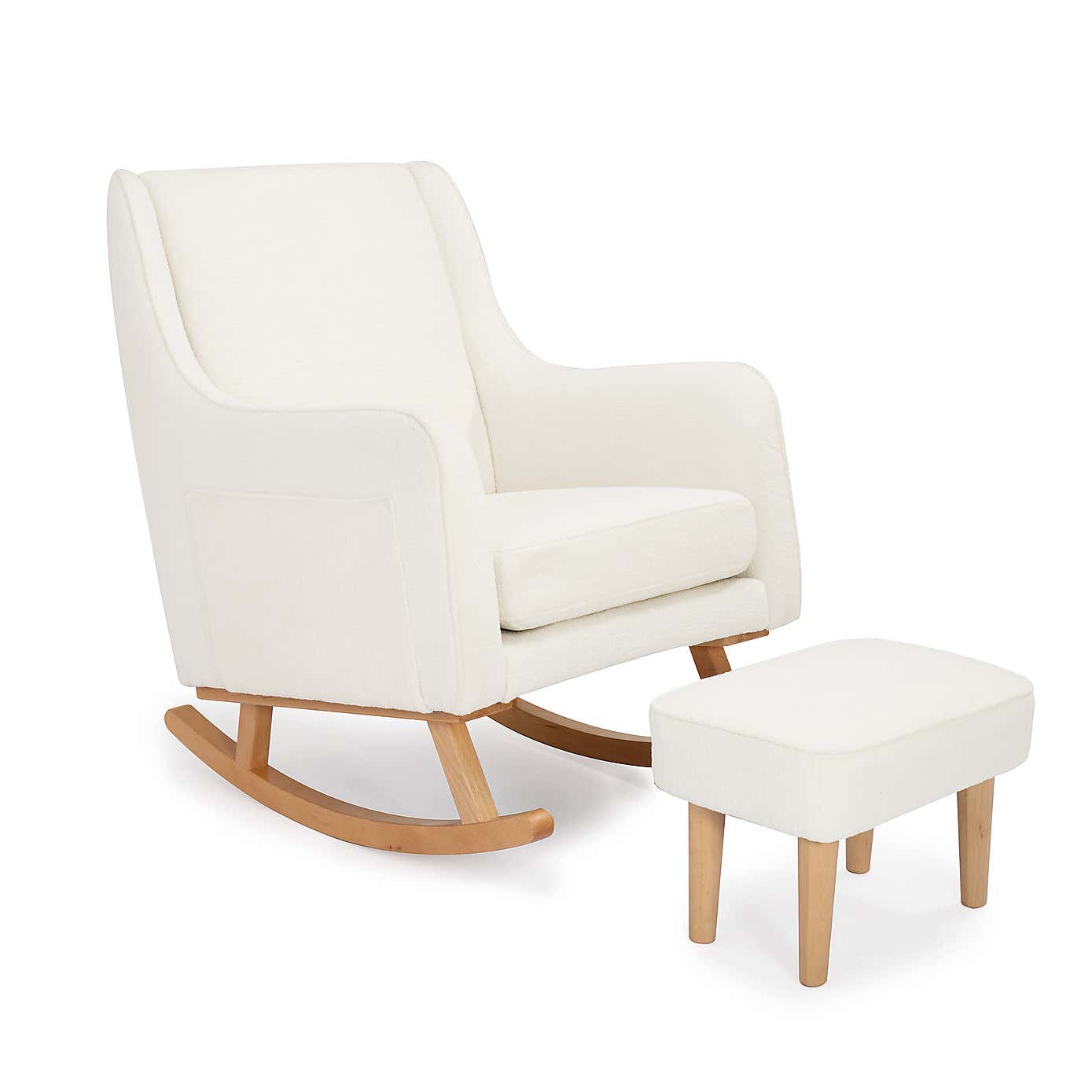 Ida Boucle Nursing Chair with Stool