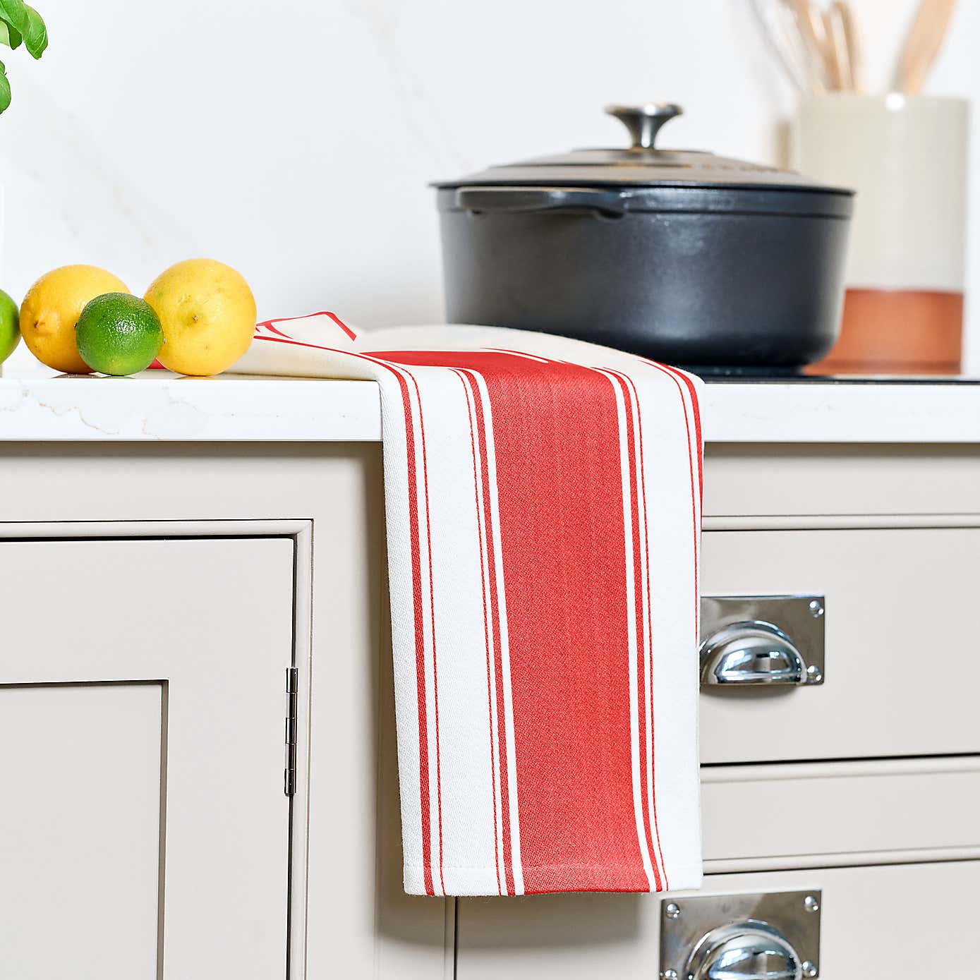 Dexam Set of 2 Love Colour Striped Tea Towels