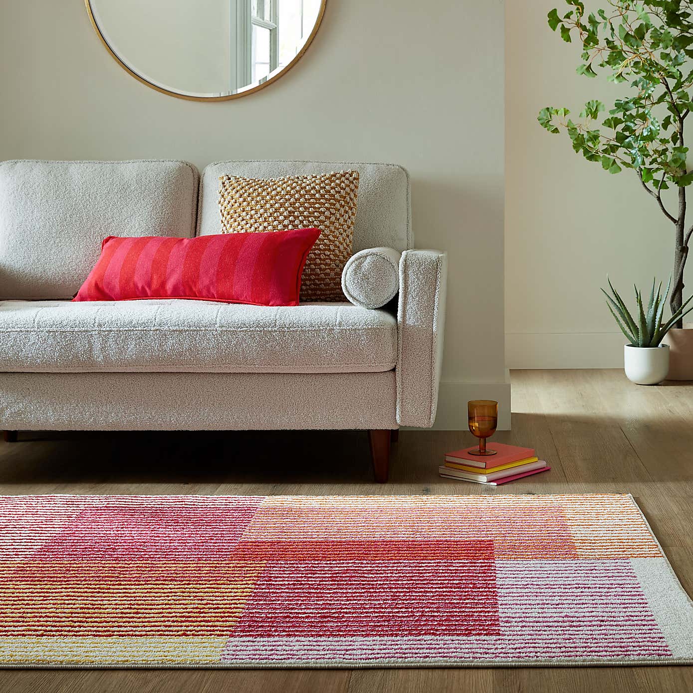 Illusion Abstract Stripe Rug