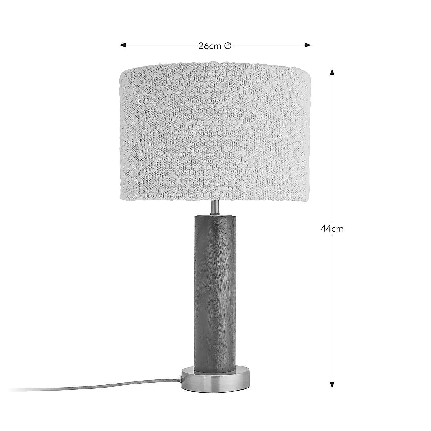 Hazelle Boucle Table Lamp