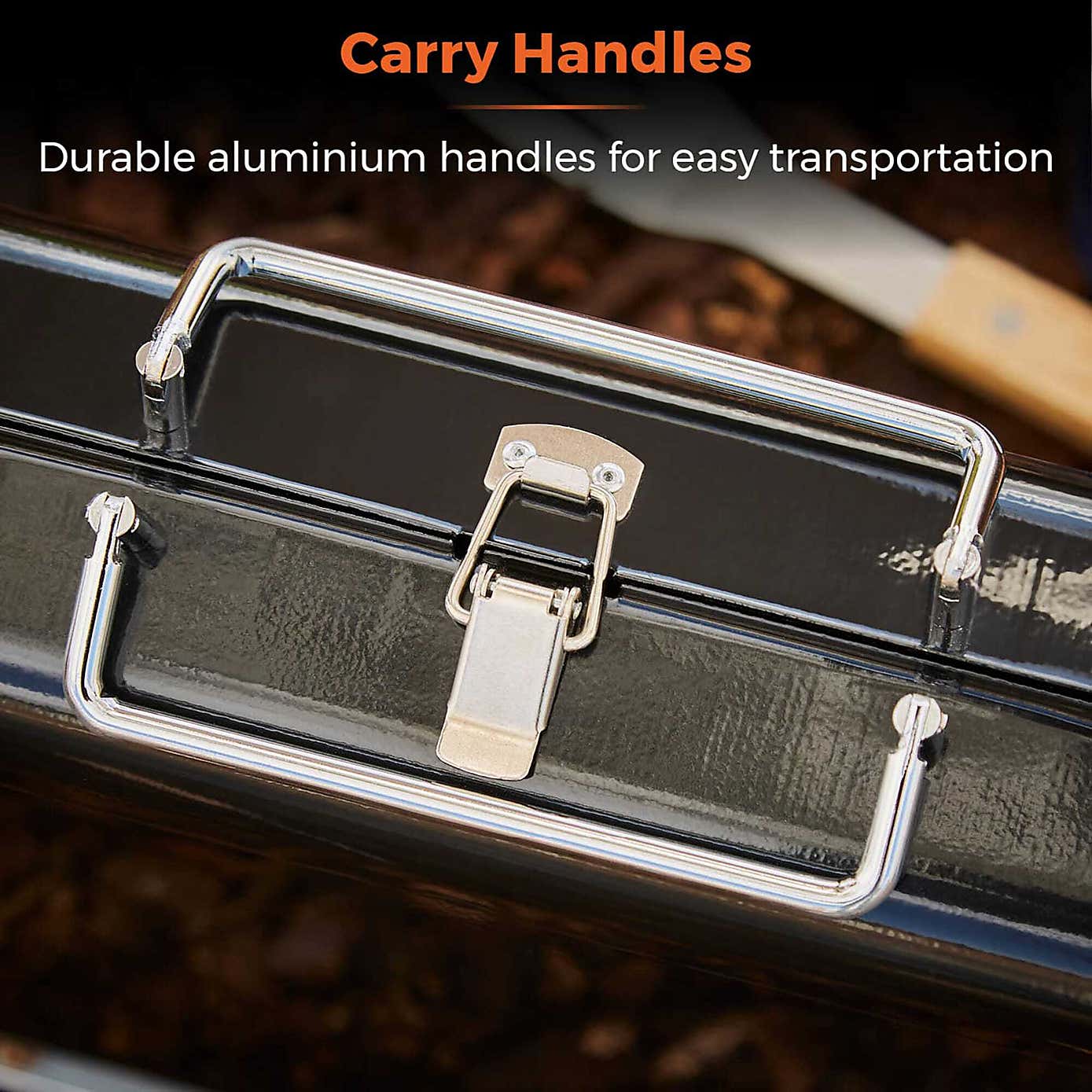 Tower Day Tripper Portable Charcoal Grill, Black Steel