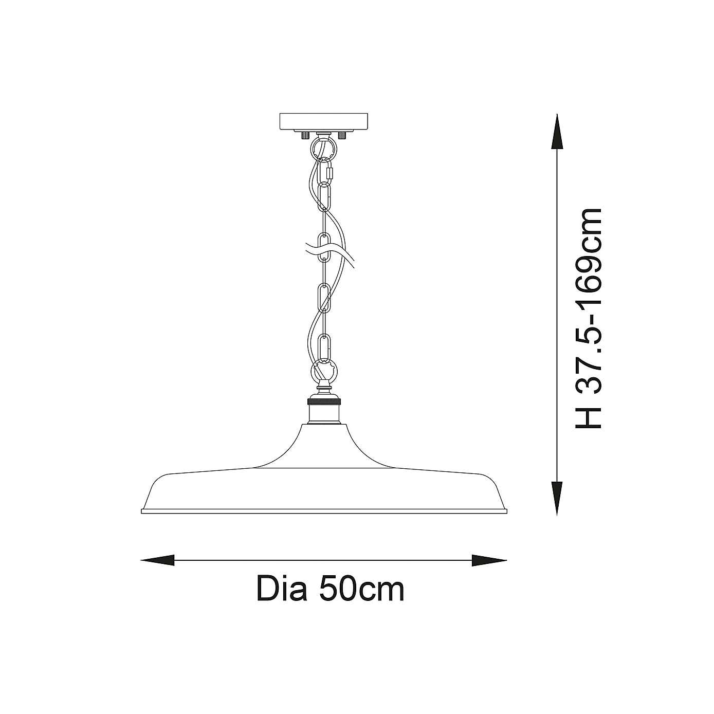 Vogue Ashton 1 Light Pendant Light