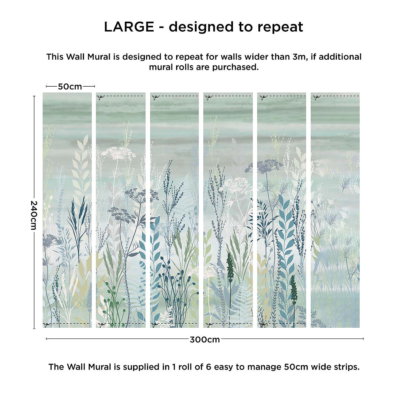 Meadow Grasses Mural