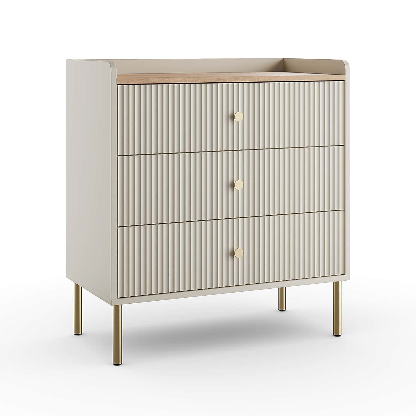 Georgi 3 Drawer Chest, Natural