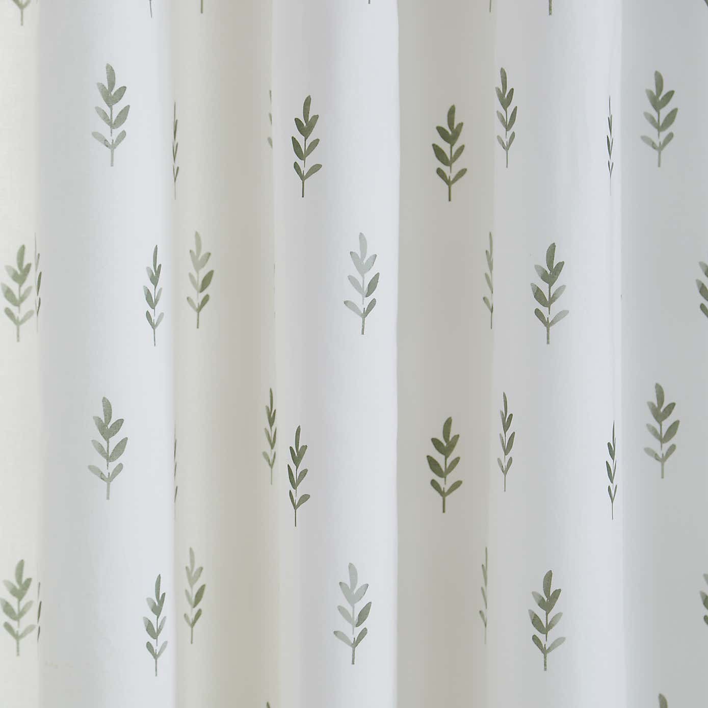 Harper Stem Floral Cotton Blackout Eyelet Curtains