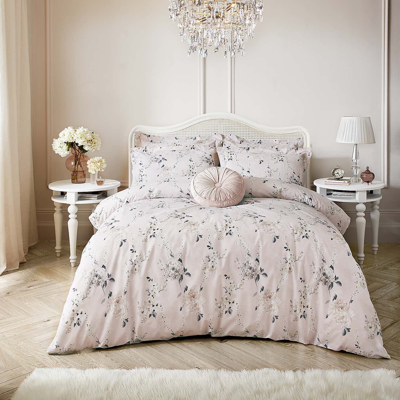Holly Willoughby Keeley Pink Duvet Cover & Pillowcase Set