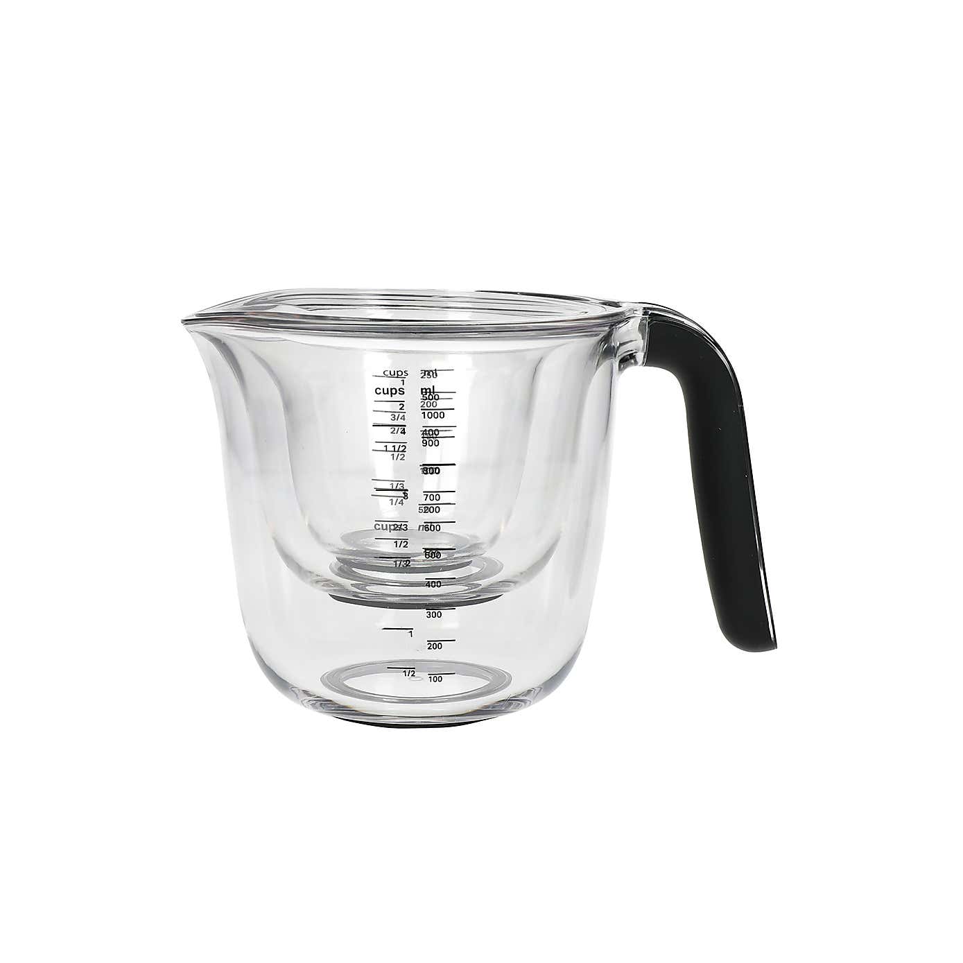 KitchenAid Set of 3 Black Measuring Jugs