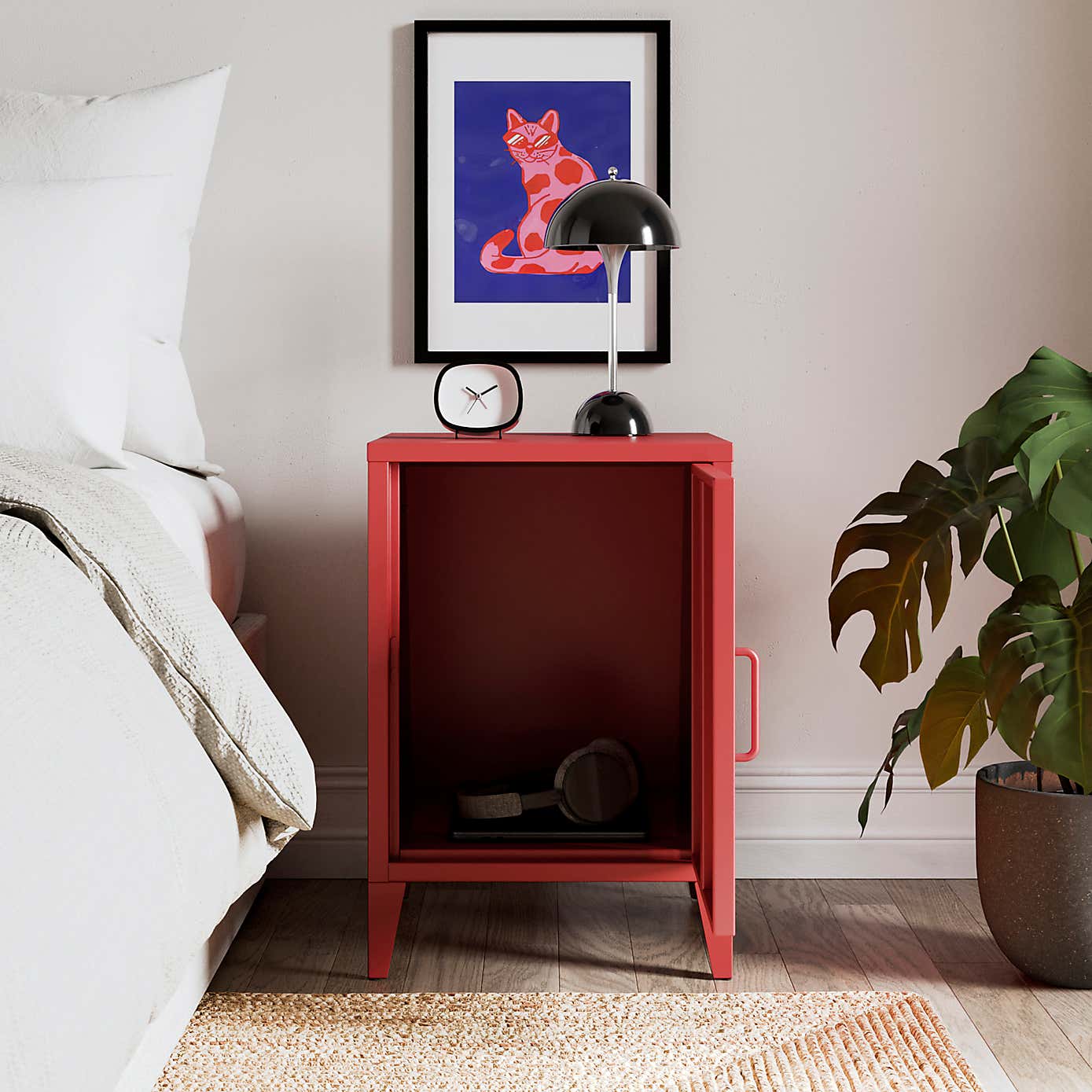 Helga Metal Bedside Table