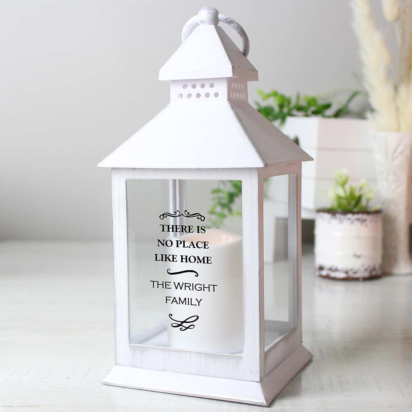 Personalised Antique Scroll Lantern
