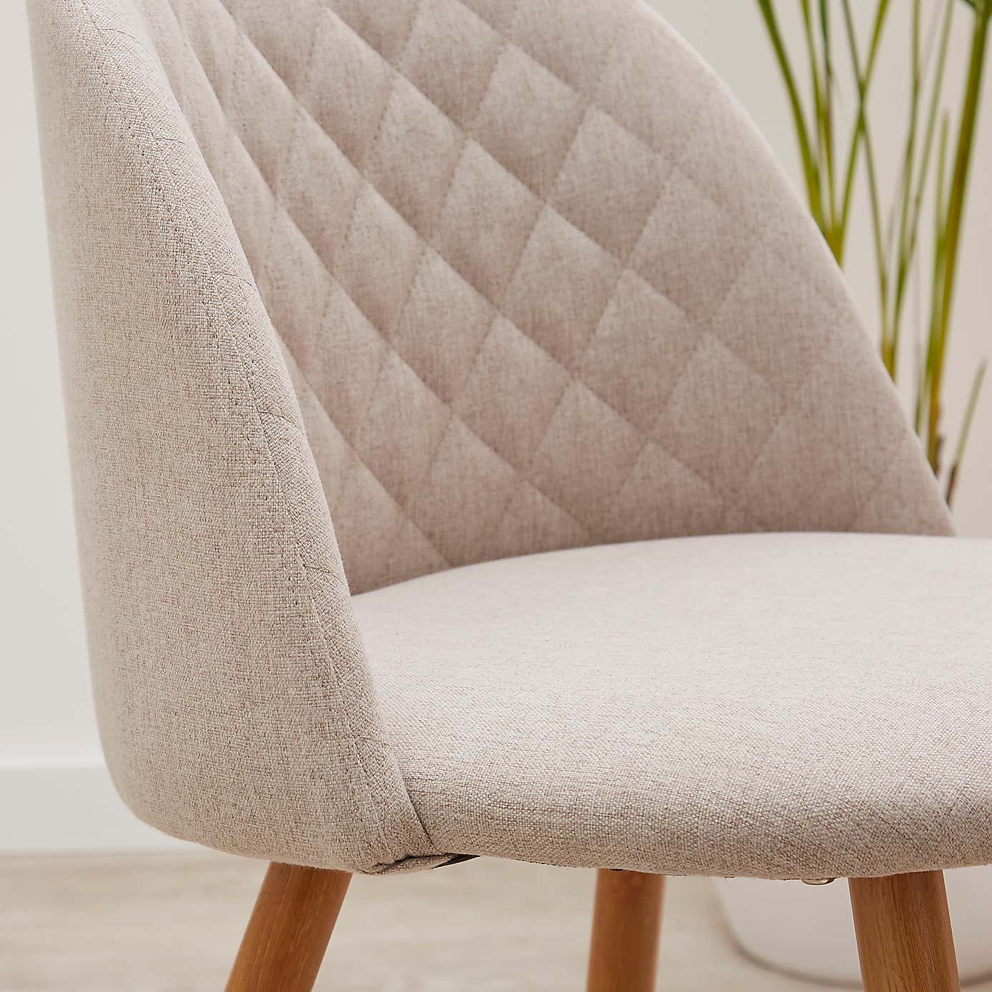 Astrid Dining Chair, Natural Fabric
