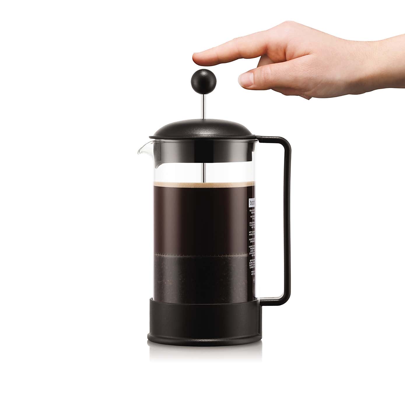 Bodum Brazil 8 Cup Black French Press Coffee Maker, 1L