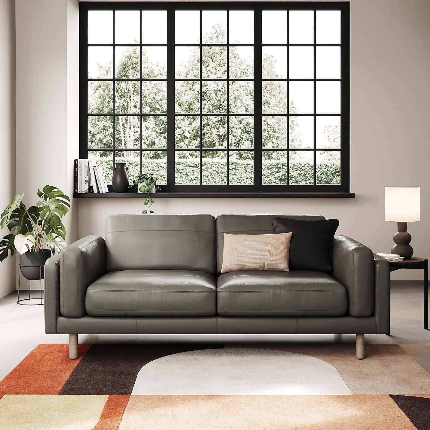 Newton Classic Leather 3 Seater Sofa