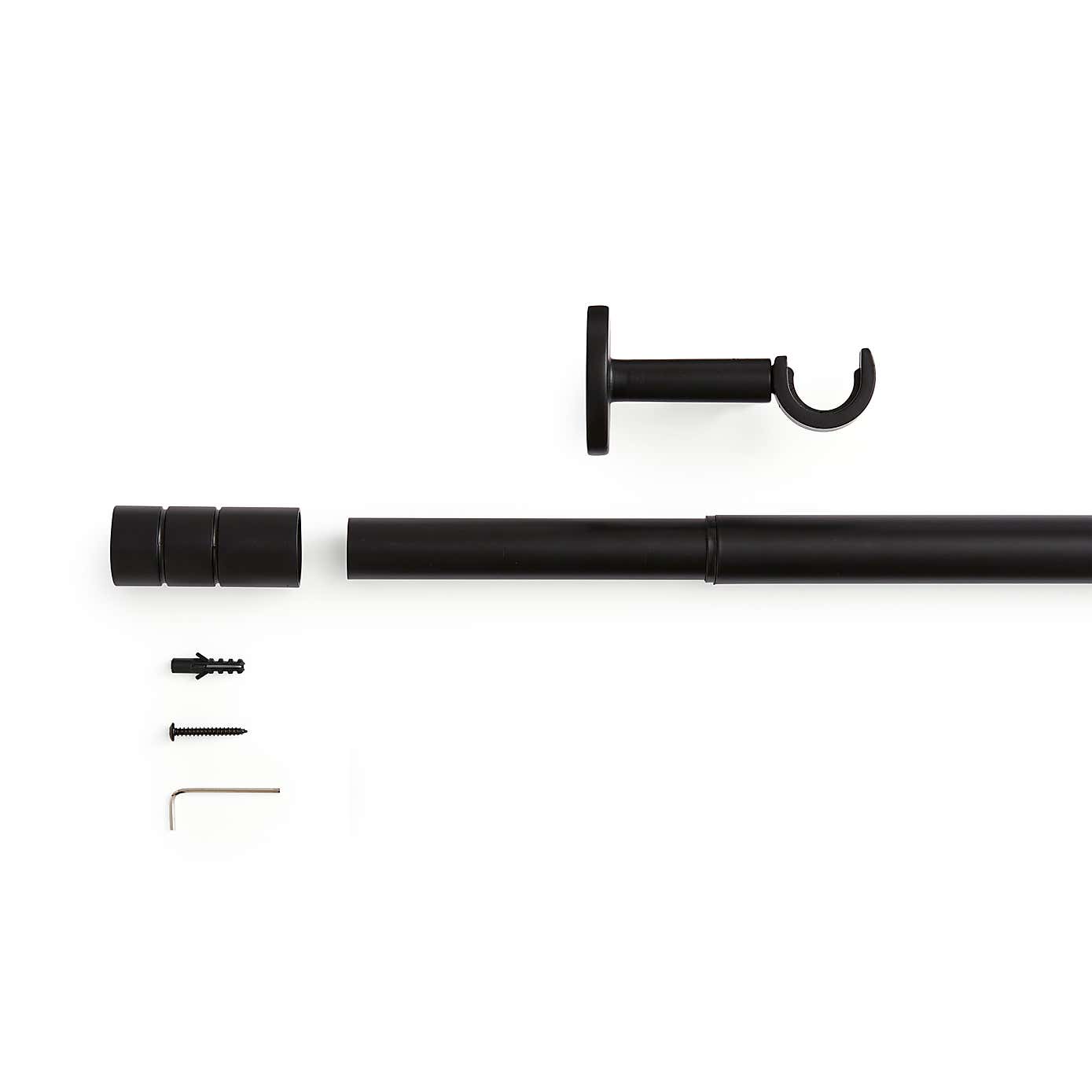 Cylinder Extendable Metal Eyelet Curtain Pole