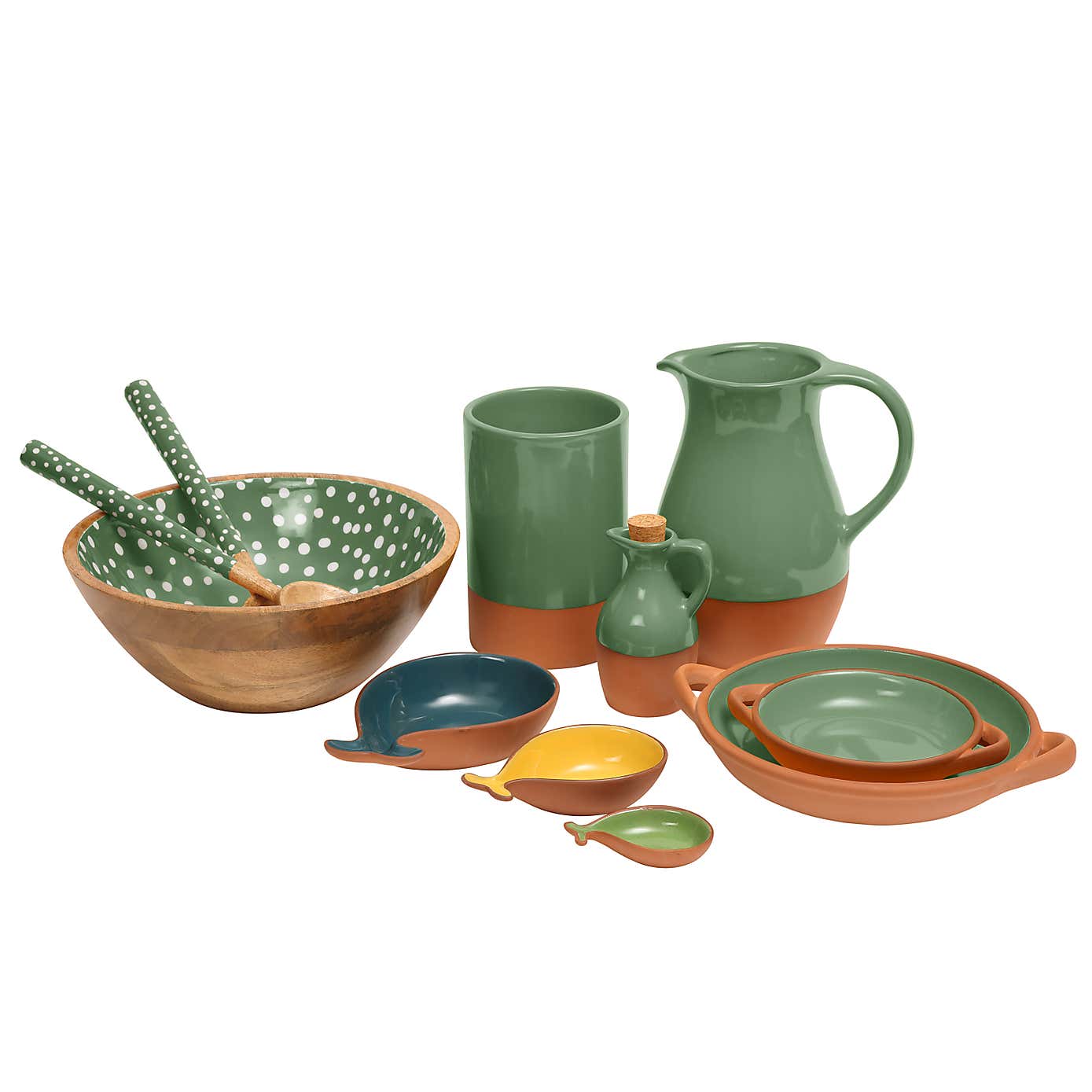 Dexam Sintra Large Glazed Terracotta Tapas Dish