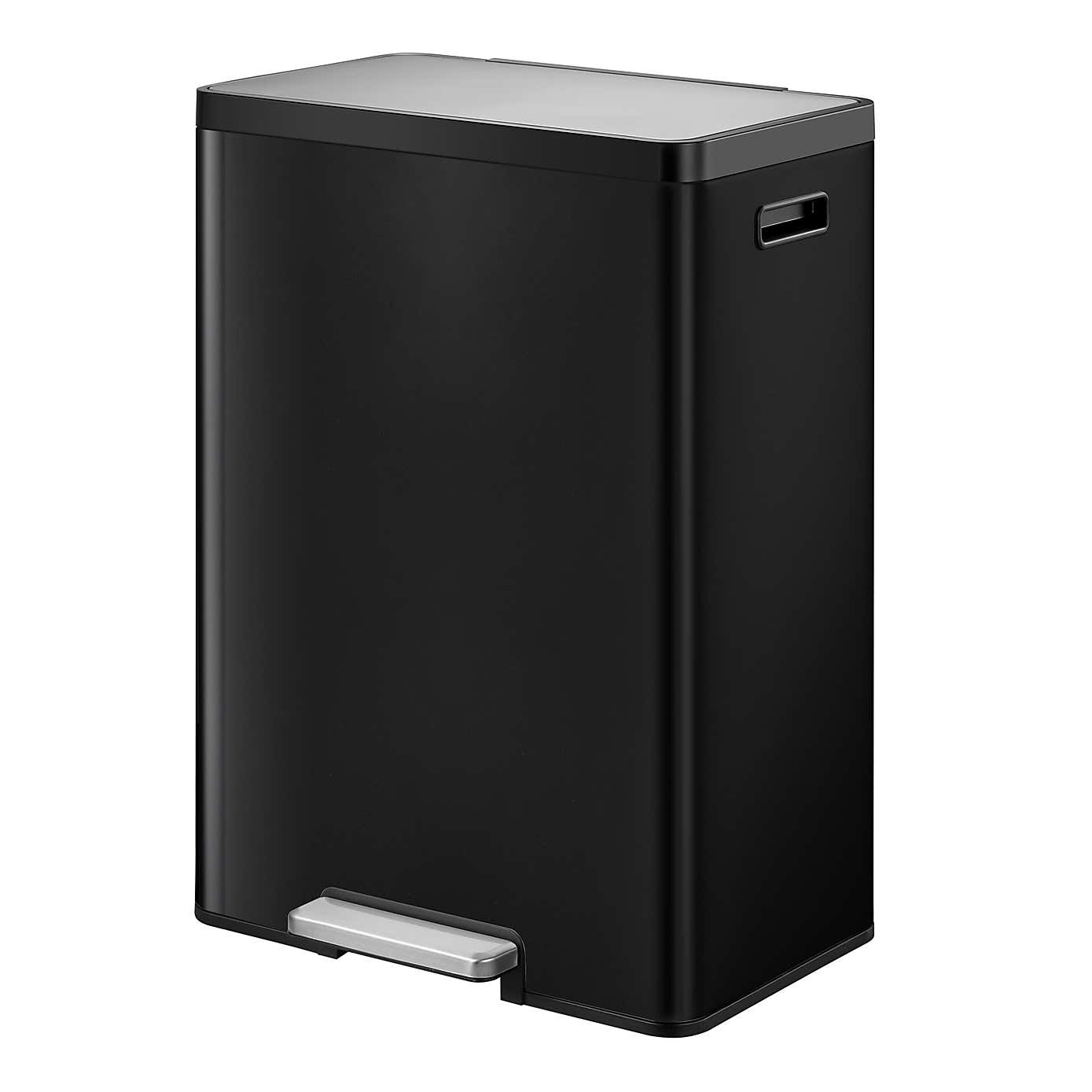 EKO Ecocasa II 20/20L Matt Black Steel Recycling Bin