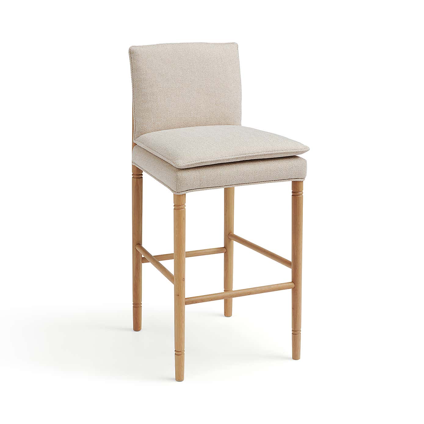 Churchgate Walcote Bar Stool, Herringbone Fabric