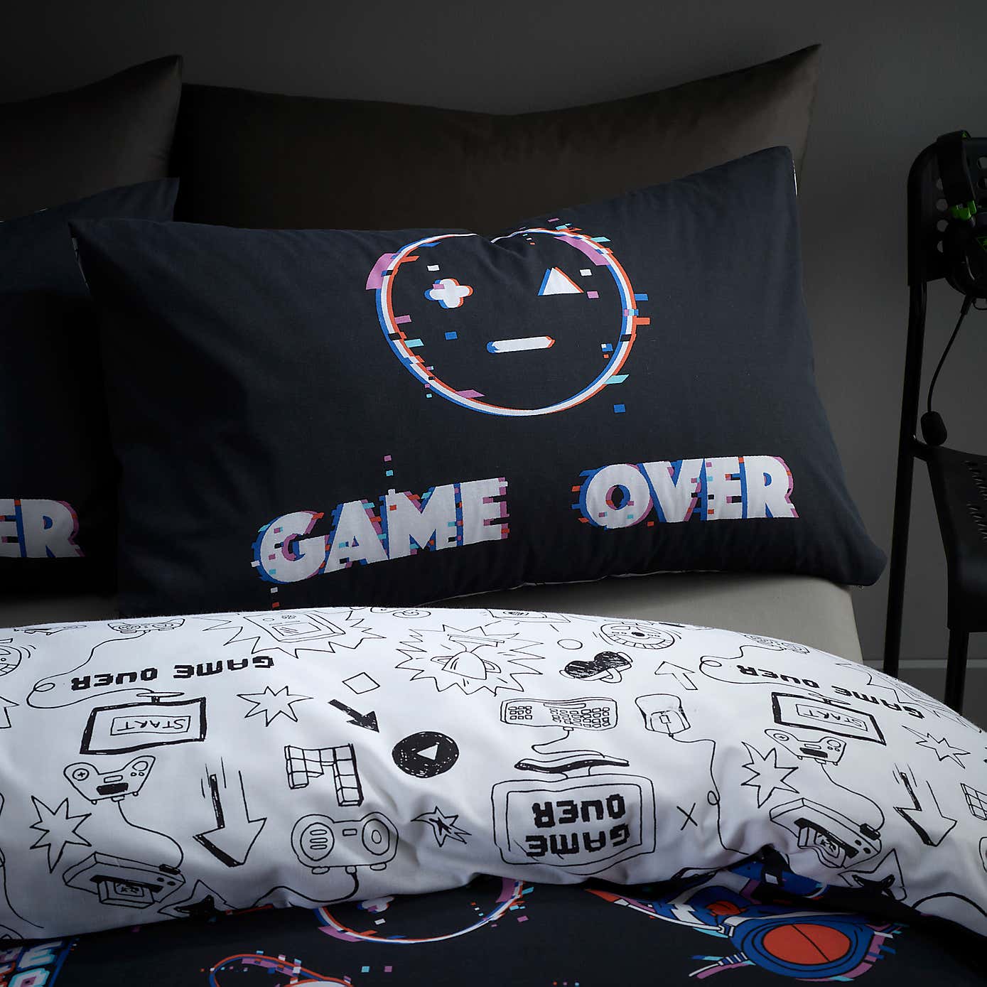Game Over Duvet Cover and Pillowcase Set