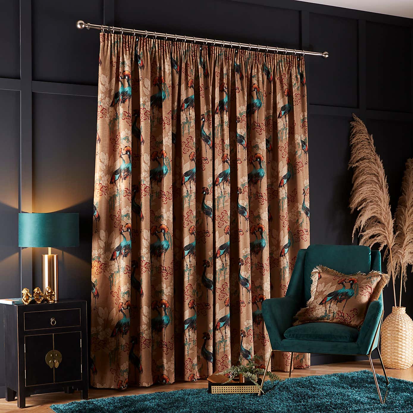 Mariba Pencil Pleat Curtains