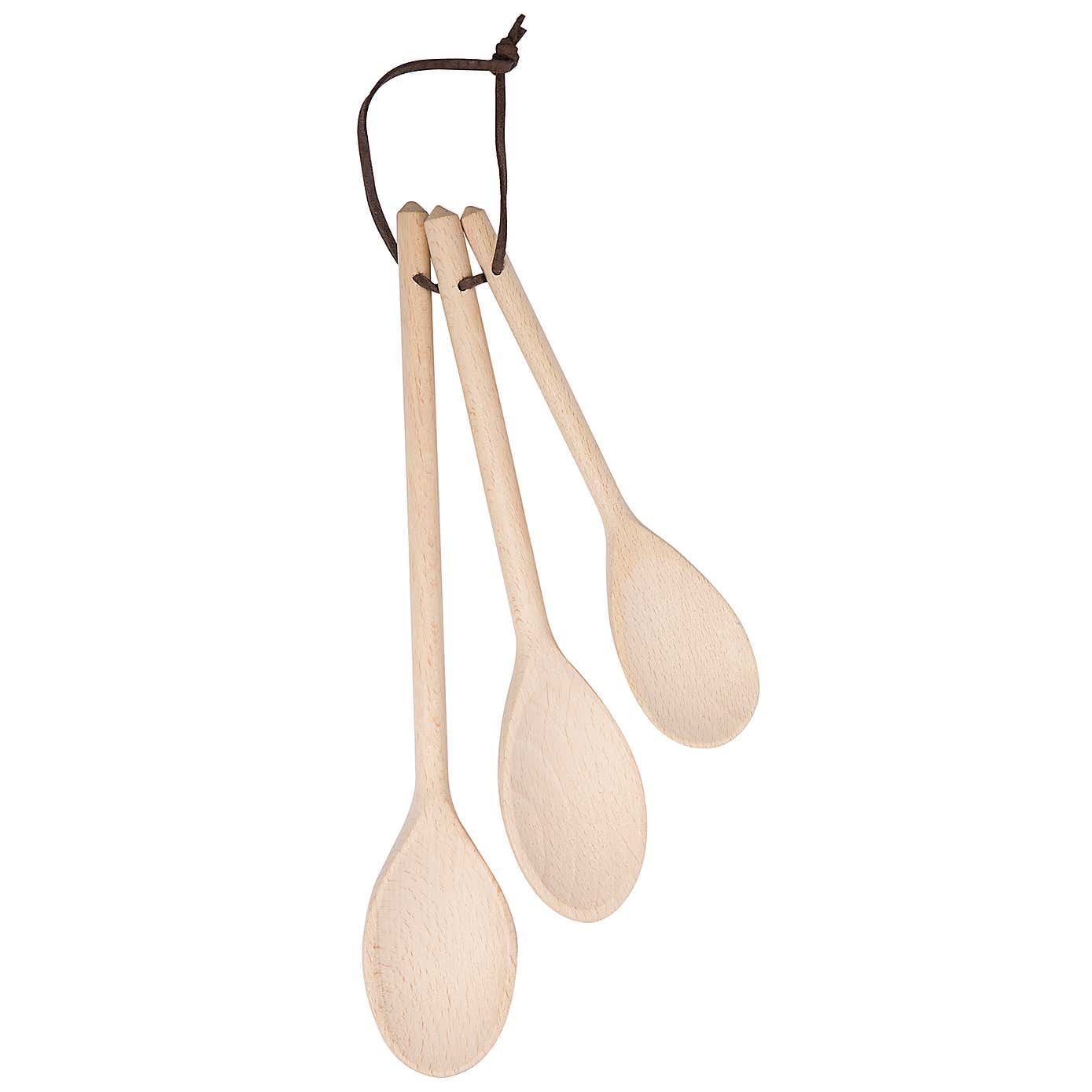 T&G Essentials Set of Three Beech Spoons