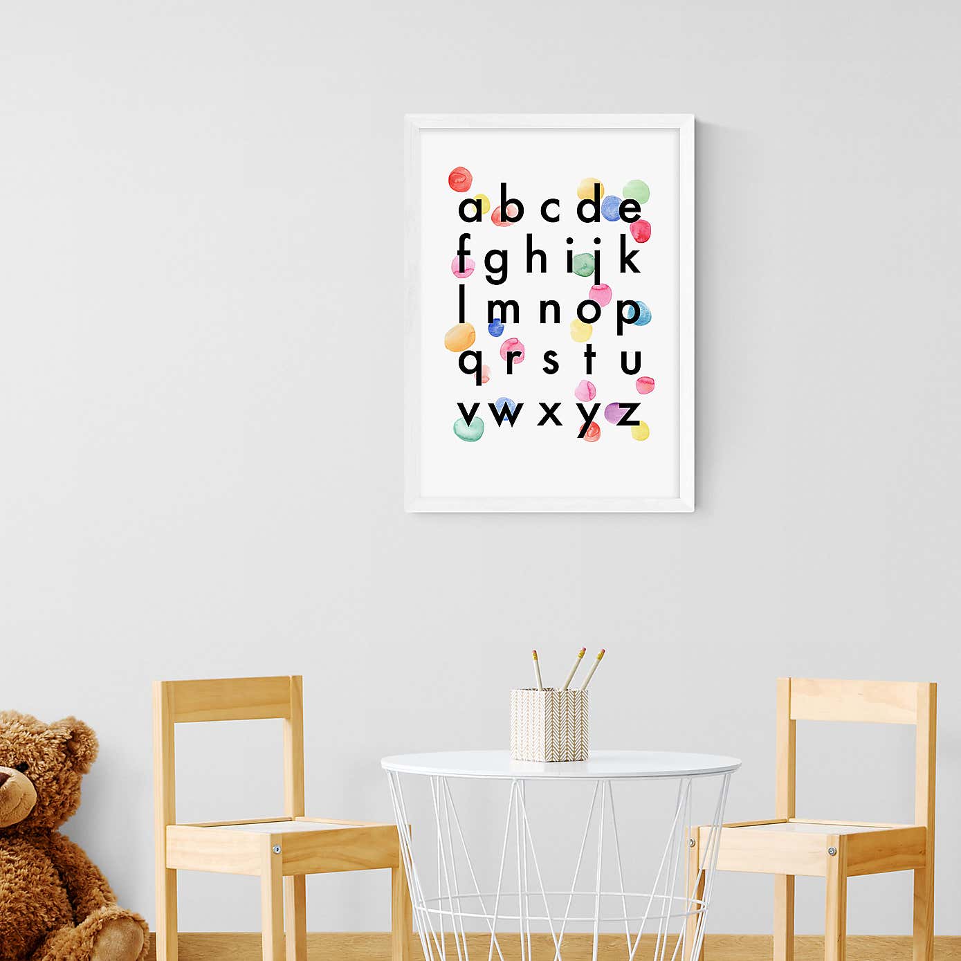 East End Prints Alphabet Confetti Print