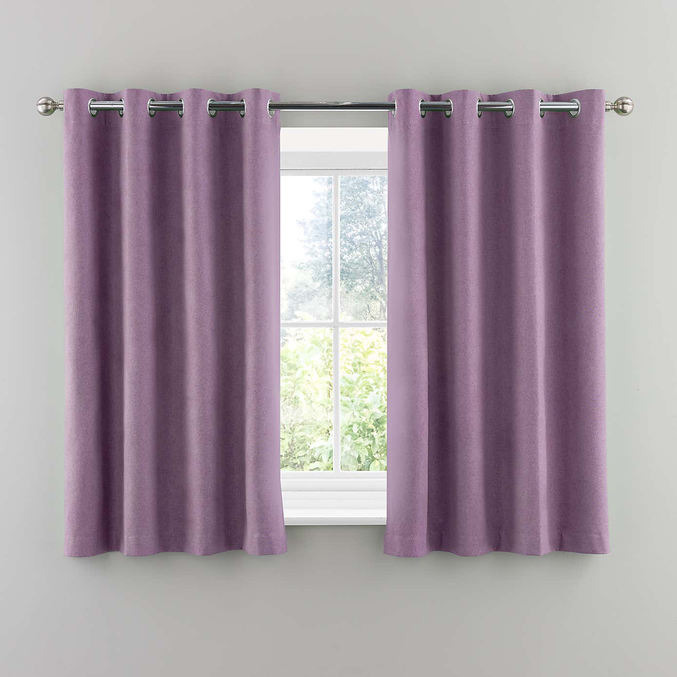 Luna Brushed Blackout Eyelet Curtains