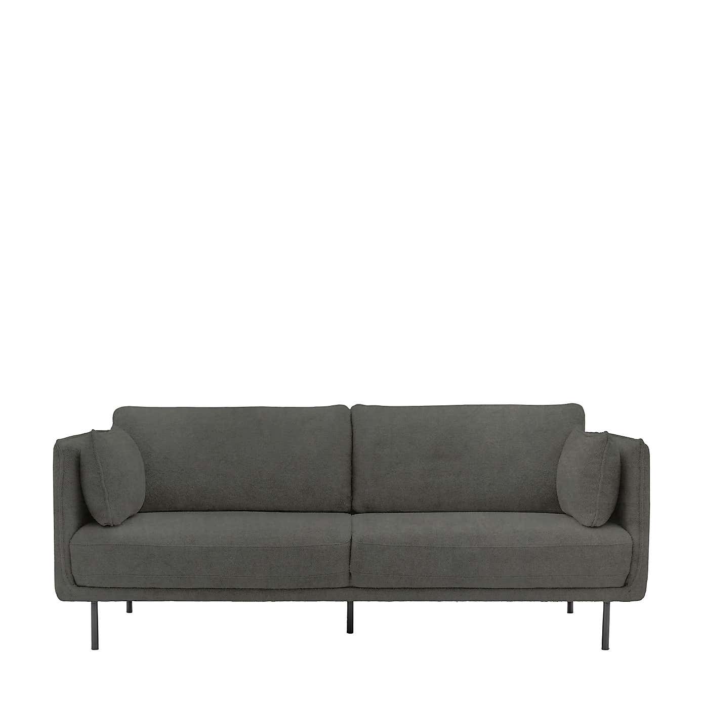 Derby 3 Seater Sofa, Velvet