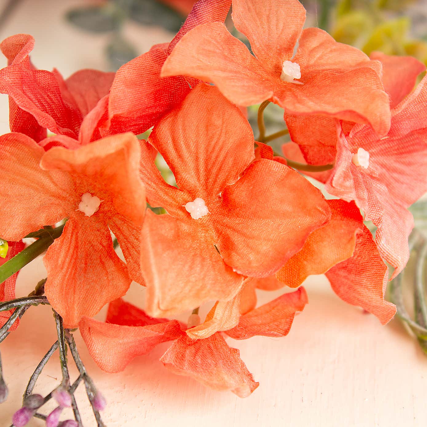 Artificial Set of 2 Tropical Coral Party Garlands