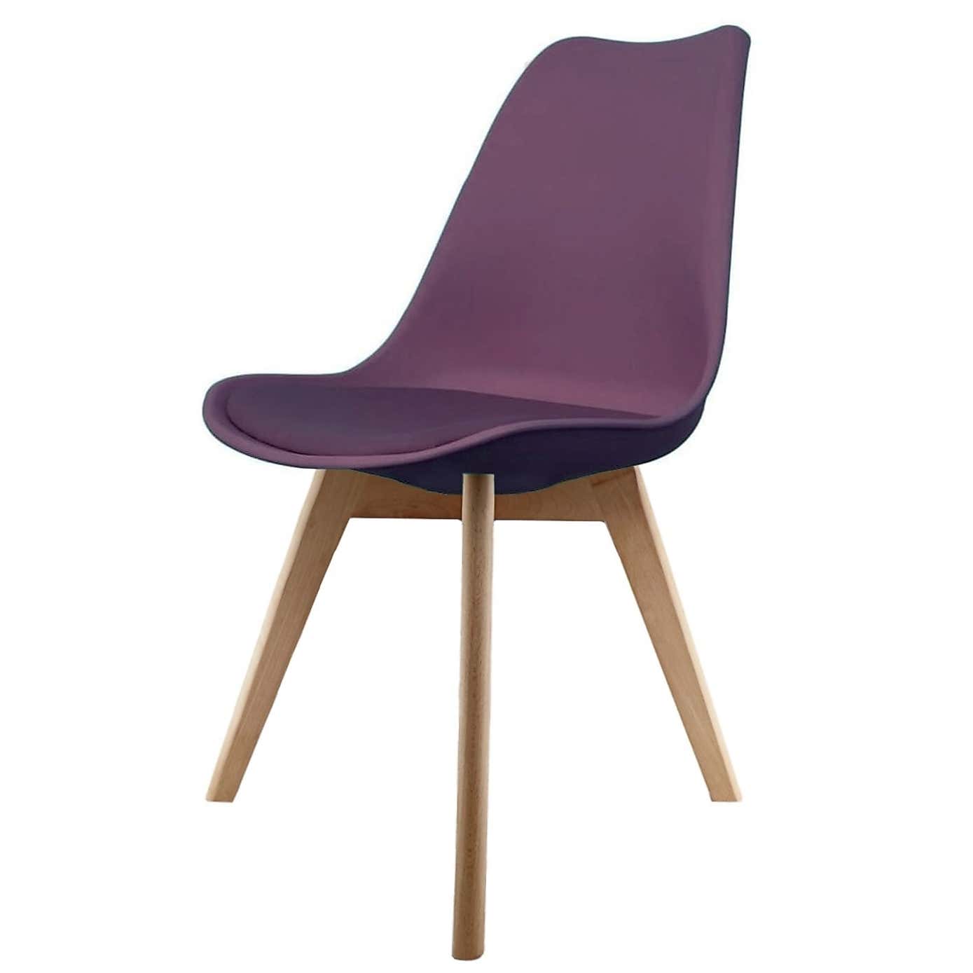 Fusion Living Soho Plastic Dining Chair with Squared Legs