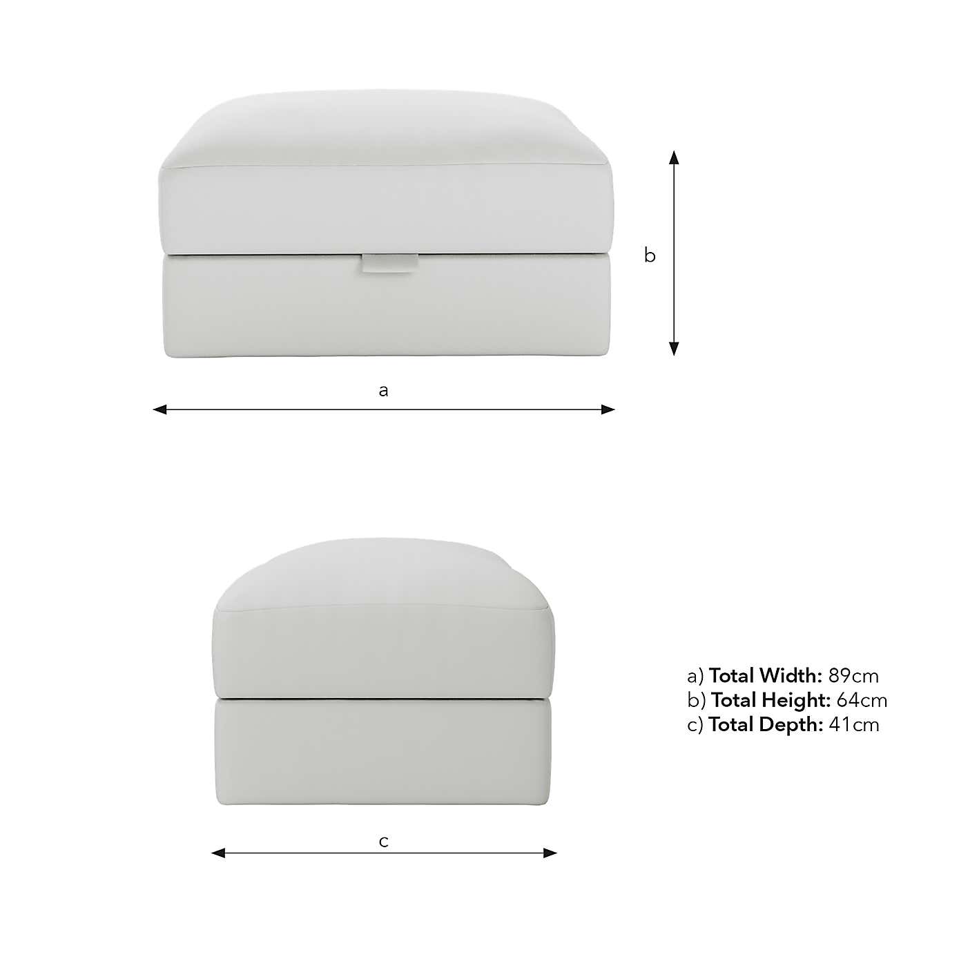 Hattie Cosy Weave Storage Footstool