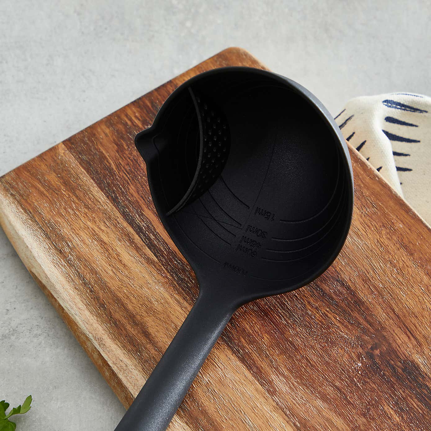 Professional Ladle with Measurements Pouring Lip